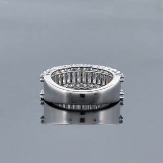 VALENTINA – 2 Carat Baguette Cut Diamond Eternity Ring in 10K White Gold