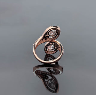 JAYDEN – 3.5 Carat Pear LGD Ring in 10K Rose Gold
