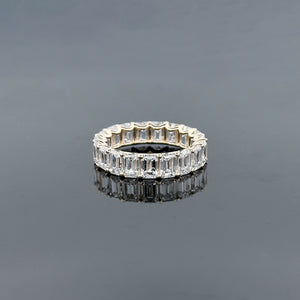 VALENTINA – 7 Carat Emerald LGD Ring in 14K Yellow Gold