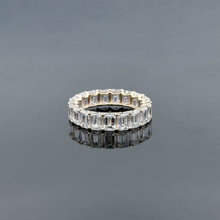 VALENTINA – 7 Carat Emerald LGD Ring in 14K Yellow Gold