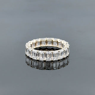 VALENTINA – 7 Carat Emerald LGD Ring in 14K Yellow Gold