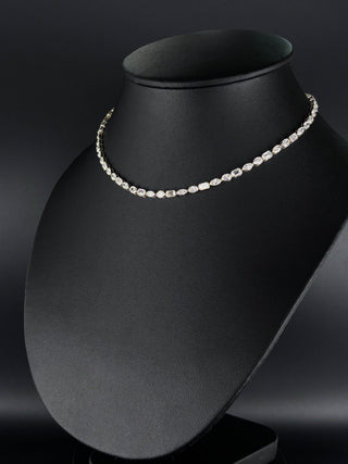 JEREMIAH – 14.5 Carat Fancy Bezel Station Chain LGD Necklace in 14K Yellow Gold