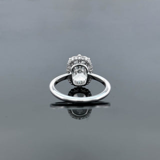 VALERIA – 3 Carat Cushion Cut Diamond Ring in 14K White Gold