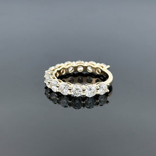 CELESTE – 3 Carat Round Brilliant Diamond Eternity Ring in 10K Yellow Gold