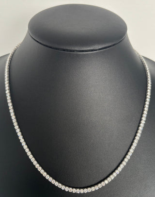 17.9 Carats 3.2mm Elegant Classic Tennis Chain in 14kt Gold - 22 Inches