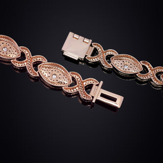 EVIL EYE AND INFINITY LINK BRACELET (LGD)