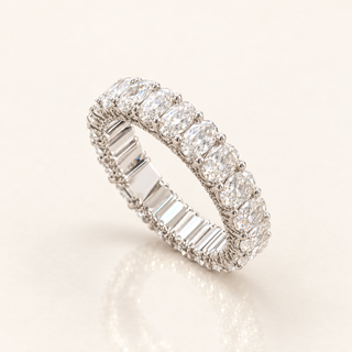 SABINE — 4.97ct Oval Eternity Lab-Grown Diamond Ring