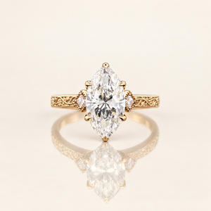 ODETTE — 3ct Marquise Cut Lab-Grown Diamond Ring