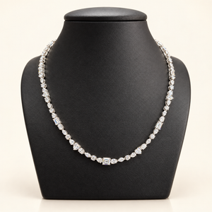 SABINE — 15.37ct Mixed Fancy Shape Tennis Lab-Grown Diamond Necklace