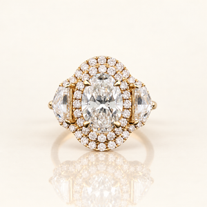 ARIA — 2.03ct Oval Lab-Grown Diamond Ring with Cadillac Accents