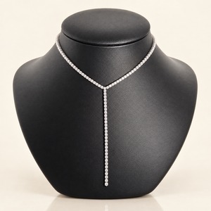 ORLA — 10.68ct Lariat Long Drop Chain Lab-Grown Diamond Necklace