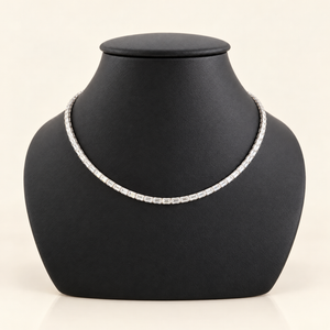 CASSIA — 18.72ct Emerald Tennis Lab-Grown Diamond Necklace