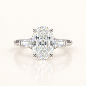 CLARA — 3.33ct Modified Oval Lab-Grown Diamond Ring