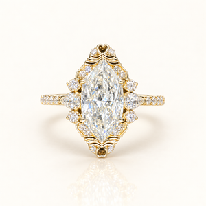 NERINA — Hexagon (Dutch Marquise Brilliant) 3.23ct Lab-Grown Diamond Ring
