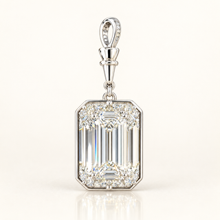 MIRA — 10.05ct Emerald Lab-Grown Diamond Pendant
