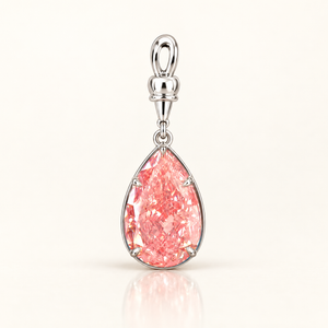 LIVIA — 10.03ct Fancy Pink Pear Lab-Grown Diamond Pendant