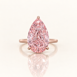 ALBA — 10.24ct Pink Pear Lab-Grown Diamond Ring