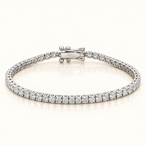 3MM 4-PRONG CLASSIC STYLE TENNIS BRACELET (LGD) - 14kt Gold