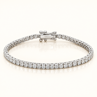 3MM 4-PRONG CLASSIC STYLE TENNIS BRACELET (LGD) - 14kt Gold