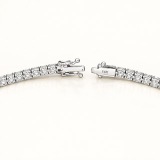 3MM 4-PRONG CLASSIC STYLE TENNIS BRACELET (LGD) - 14kt Gold