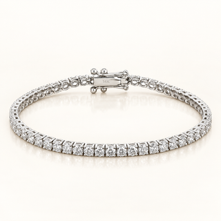 3.2mm Classic 4-Prong Tennis Bracelet (LGD) - 14kt Gold