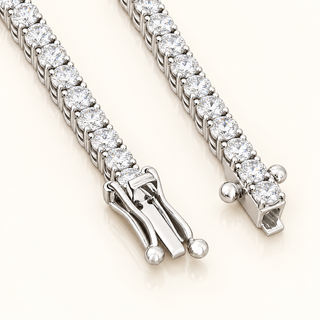 3.4mm Classic 4-Prong Tennis Bracelet (LGD) -  14kt Gold