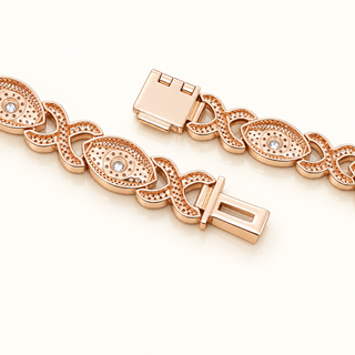Evil Eye and Infinity Link Bracelet (LGD) - 14kt Gold