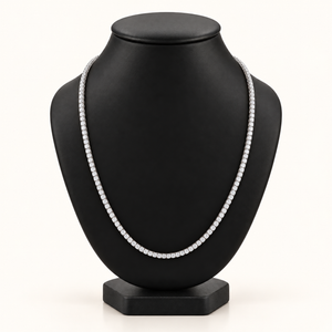 22 Carats Elegant 3.4mm Classic 4-Prong Tennis Chain (LGD)- 14 Pointers 14kt Gold - 22inches
