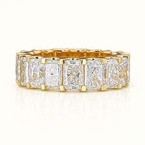 CECANIA — 9.1ct U Gallery Radiant Eternity Lab-Grown Diamond Ring