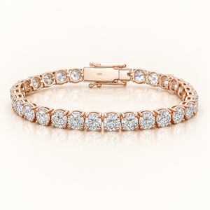 32.5 Carats 6.5mm Classic 4-Prong Tennis Bracelet (LGD) - 1 Carat Each Stone - 14kt Gold