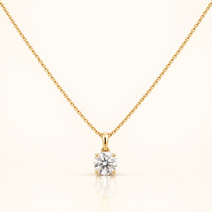 2 Carats Round Diamond Pendant (LGD) - 14KT GOLD