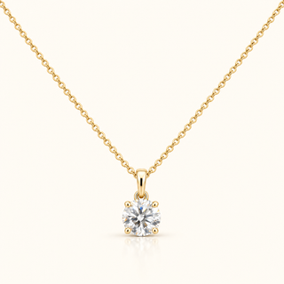 2 Carats Round Diamond Pendant (LGD) - 14KT GOLD
