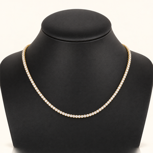 13.5 Carats 3.0mm Elegant Classic Tennis Chain in 14kt Gold– 18 Inches