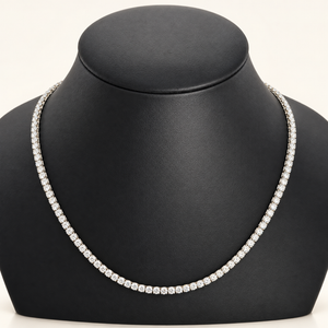 14.5 Carats 3.2mm Elegant Classic Tennis Chain in 14kt Gold – 18 Inches