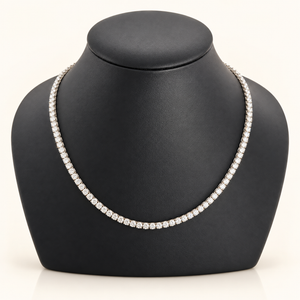 18.5 Carats 3.4mm Elegant Classic Tennis Chain in 14kt Gold– 18 Inches