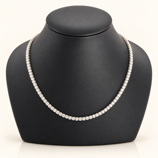 18.5 Carats 3.4mm Elegant Classic Tennis Chain in 14kt Gold– 18 Inches