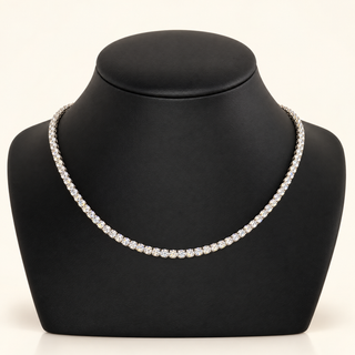 26 Carats 4.0mm Elegant Classic Tennis Chain in 14kt Gold– 18 Inches