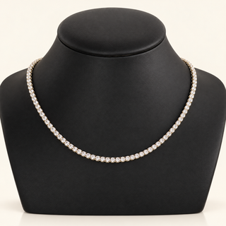28 Carats 4.2mm Elegant Classic Tennis Chain in 14kt Gold– 18 Inches
