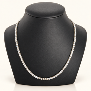17.9 Carats 3.2mm Elegant Classic Tennis Chain in 14kt Gold - 22 Inches