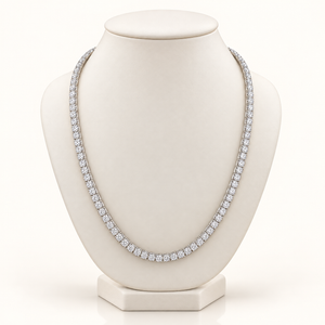 30 Carats 4.0mm Elegant Classic Tennis Chain in 14kt Gold – 22 Inches