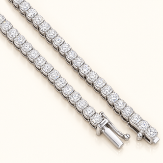30 Carats 4.0mm Elegant Classic Tennis Chain in 14kt Gold – 22 Inches