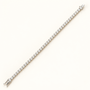 11.7 Carats 4.4mm Elegant Classic Tennis Bracelet in 14kt Gold- 7 Inches