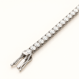 11.7 Carats 4.4mm Elegant Classic Tennis Bracelet in 14kt Gold- 7 Inches
