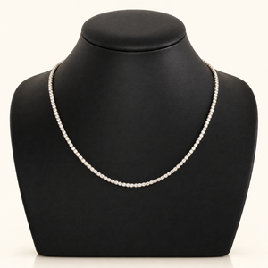 12.90 Carats 2.6mm Elegant Classic Tennis Chain in 14kt Gold– 18 Inches