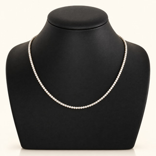 12.90 Carats 2.6mm Elegant Classic Tennis Chain in 14kt Gold– 18 Inches
