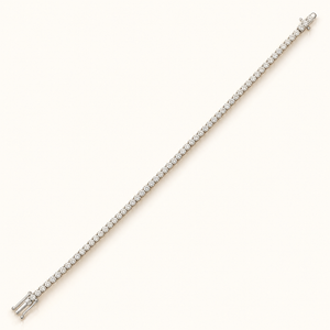 4.88 Carats 2.80mm Elegant Classic Tennis Bracelet in 14kt Gold – 7 Inches