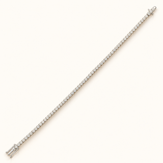 4.88 Carats 2.80mm Elegant Classic Tennis Bracelet in 14kt Gold – 7 Inches