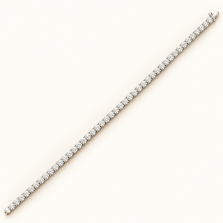 4.88 Carats 2.80mm Elegant Classic Tennis Bracelet in 14kt Gold – 7 Inches