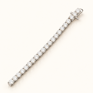 4.88 Carats 2.80mm Elegant Classic Tennis Bracelet in 14kt Gold – 7 Inches
