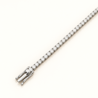 4.88 Carats 2.80mm Elegant Classic Tennis Bracelet in 14kt Gold – 7 Inches